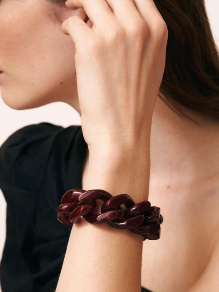 Vanessa Baroni Great Bracelet Bordeaux Marble