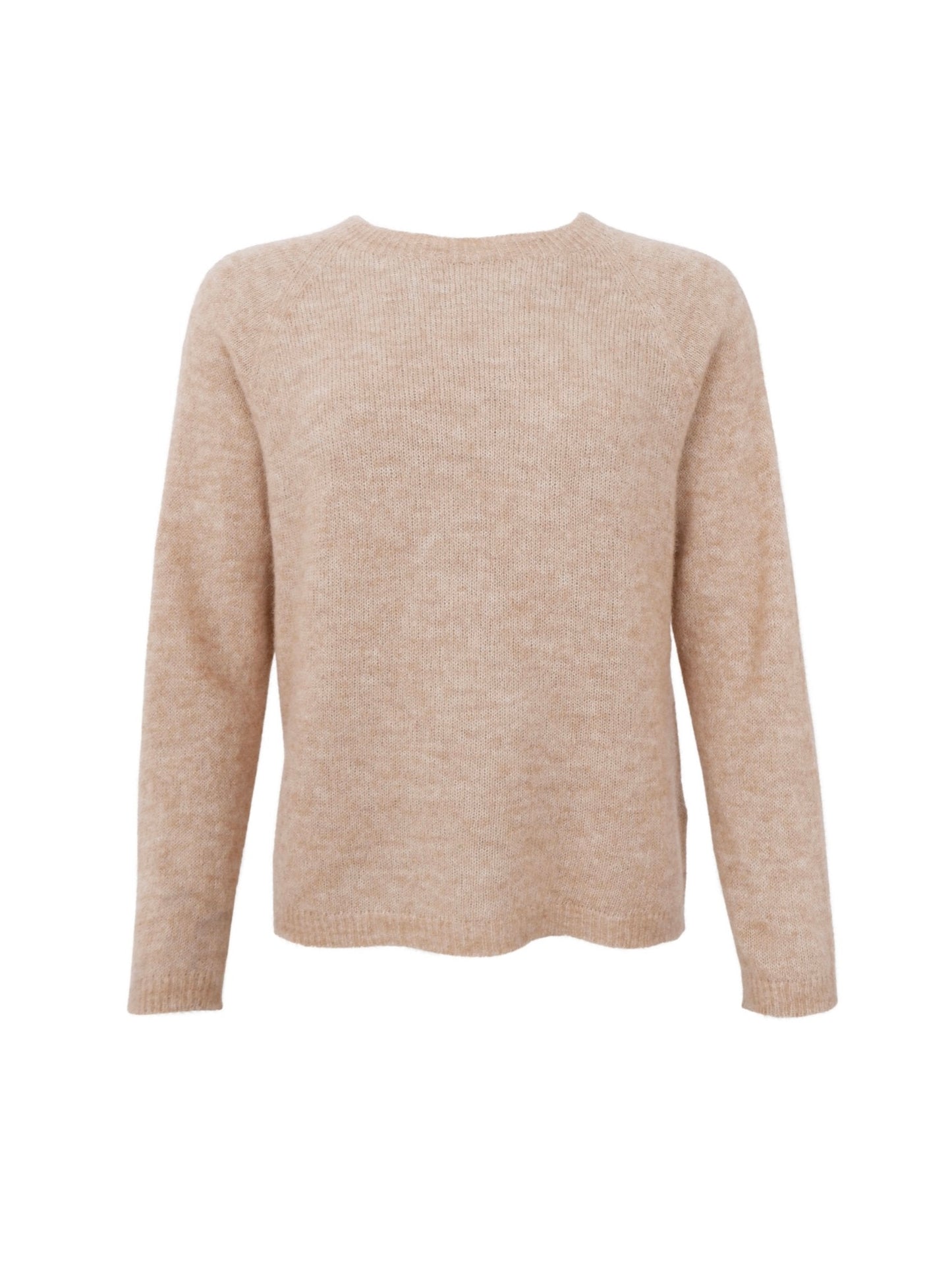 Black Colour Dell Knit Jumper-Warm Sand