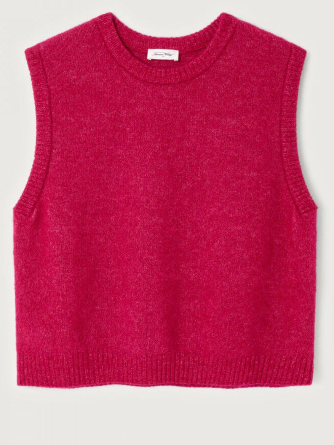 American Vintage Vitow Sleeveless Jumper- Magenta Melange