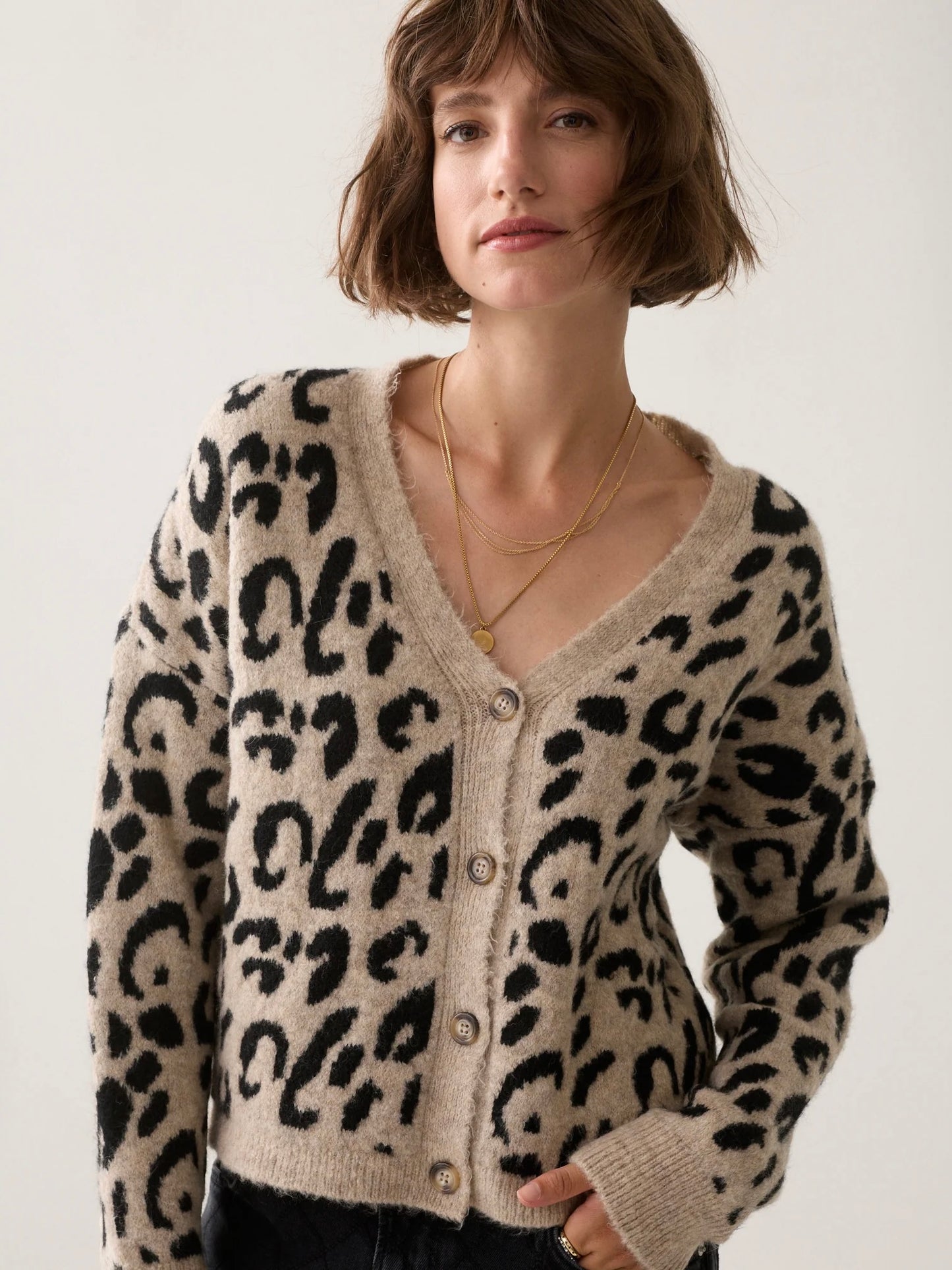 Summum Leopard Cardigan