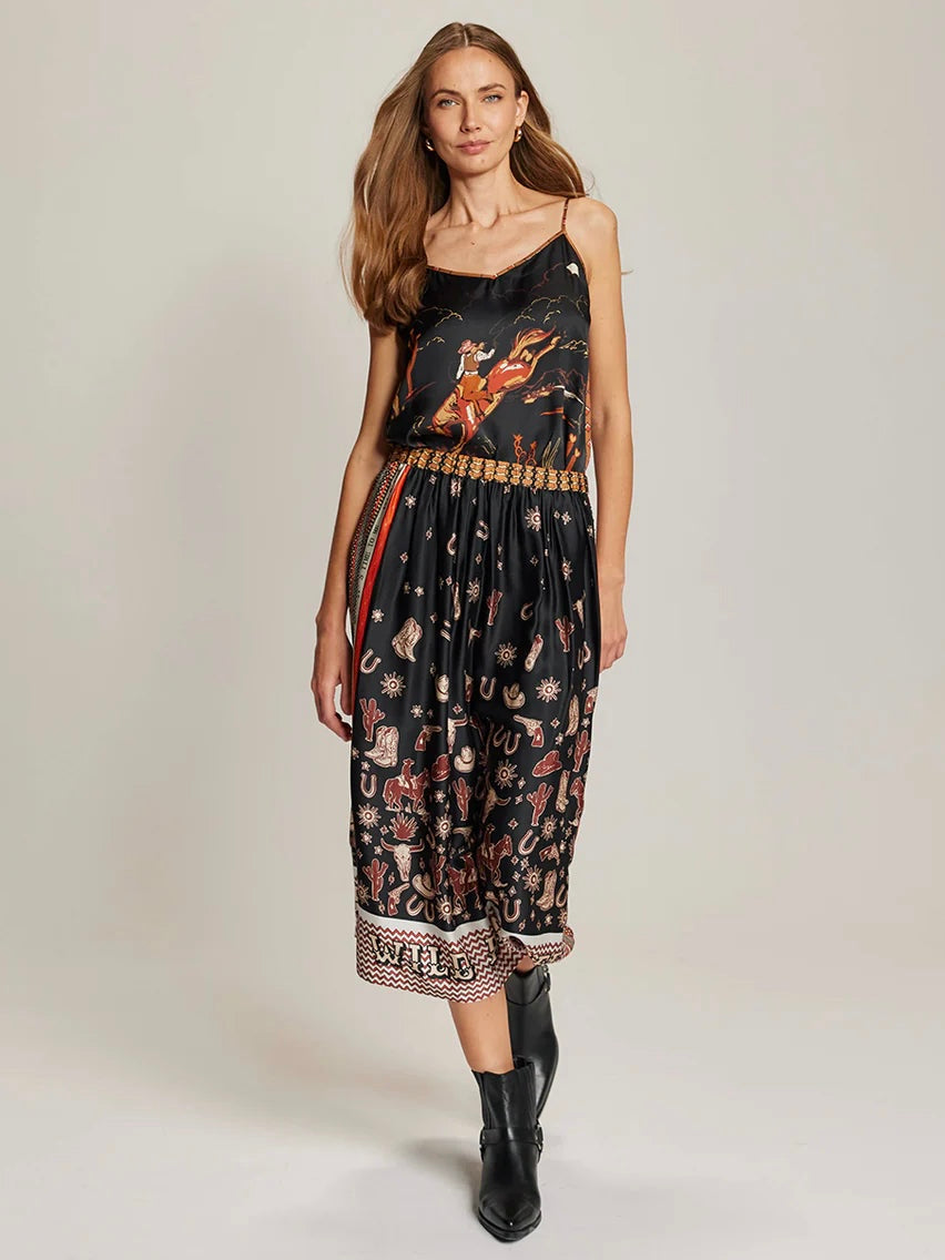 Me369 Vanessa Midi Skirt-Rodeo