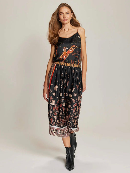 Me369 Vanessa Midi Skirt-Rodeo