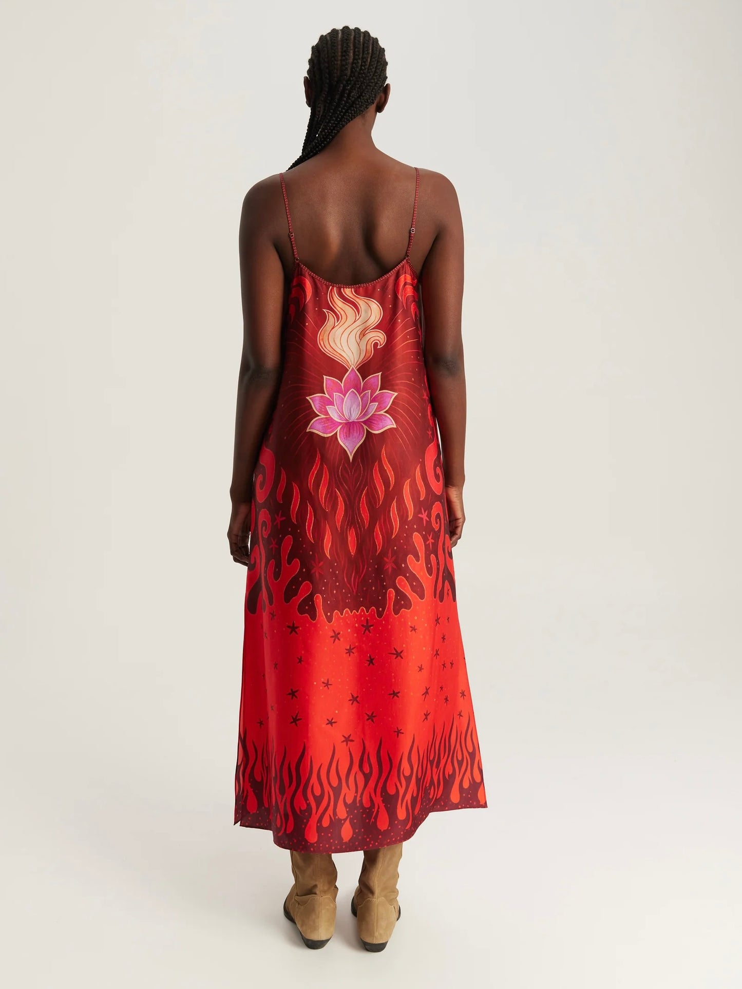 Me369 Olivia Camisole Dress -Red Aura
