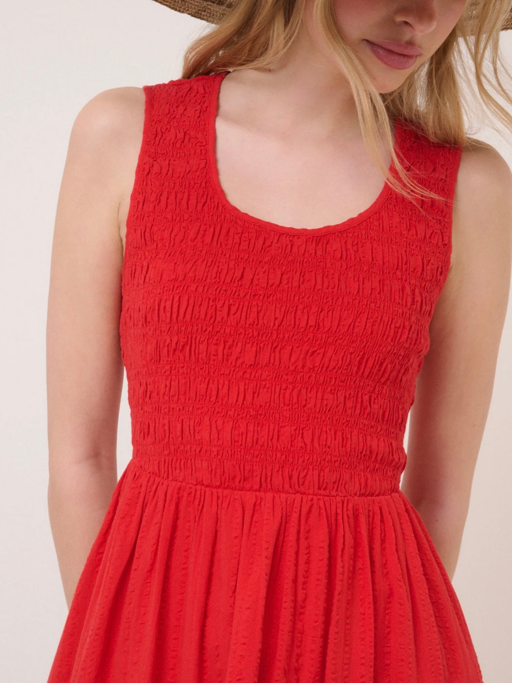 Nobody's Child Kinsley Red Sleeveless Midi Dress