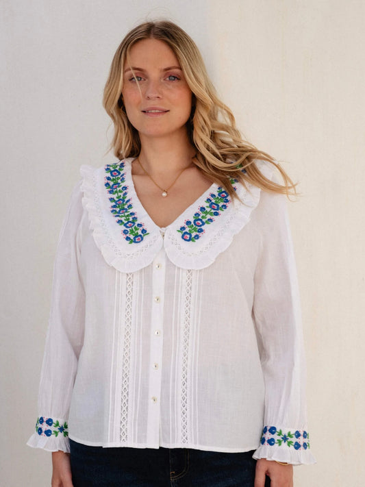 Pink City Prints Provençal Perfume Ava Blouse