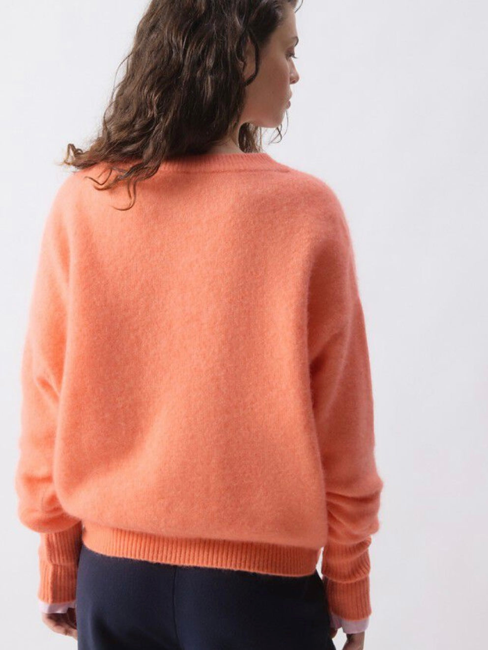 American Vintage Vitow Jumper Salmon Melange