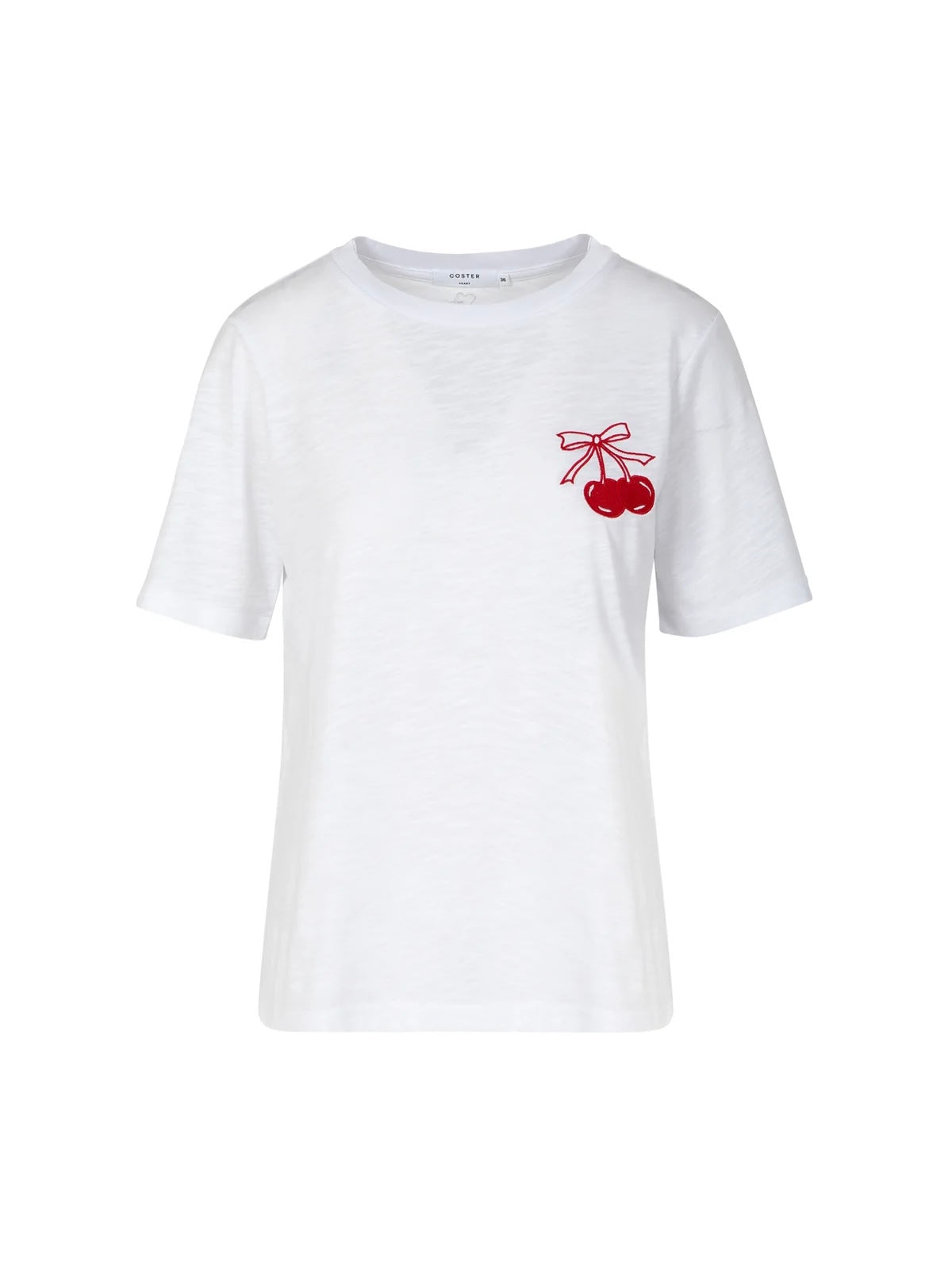 CC Heart Mini Cherry T shirt-White