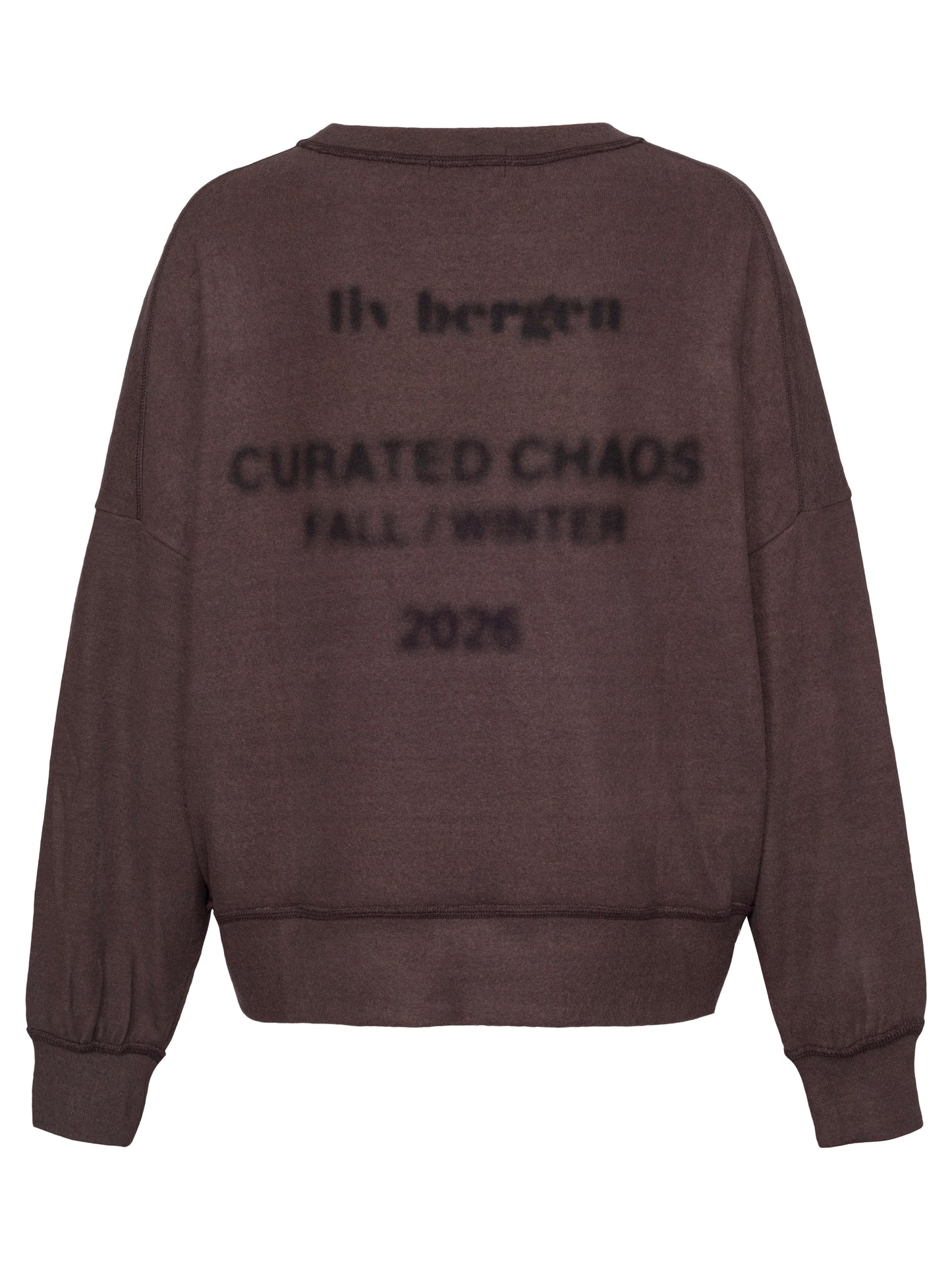 Liv Bergen Versailles Blurry Sweatshirt-Espresso