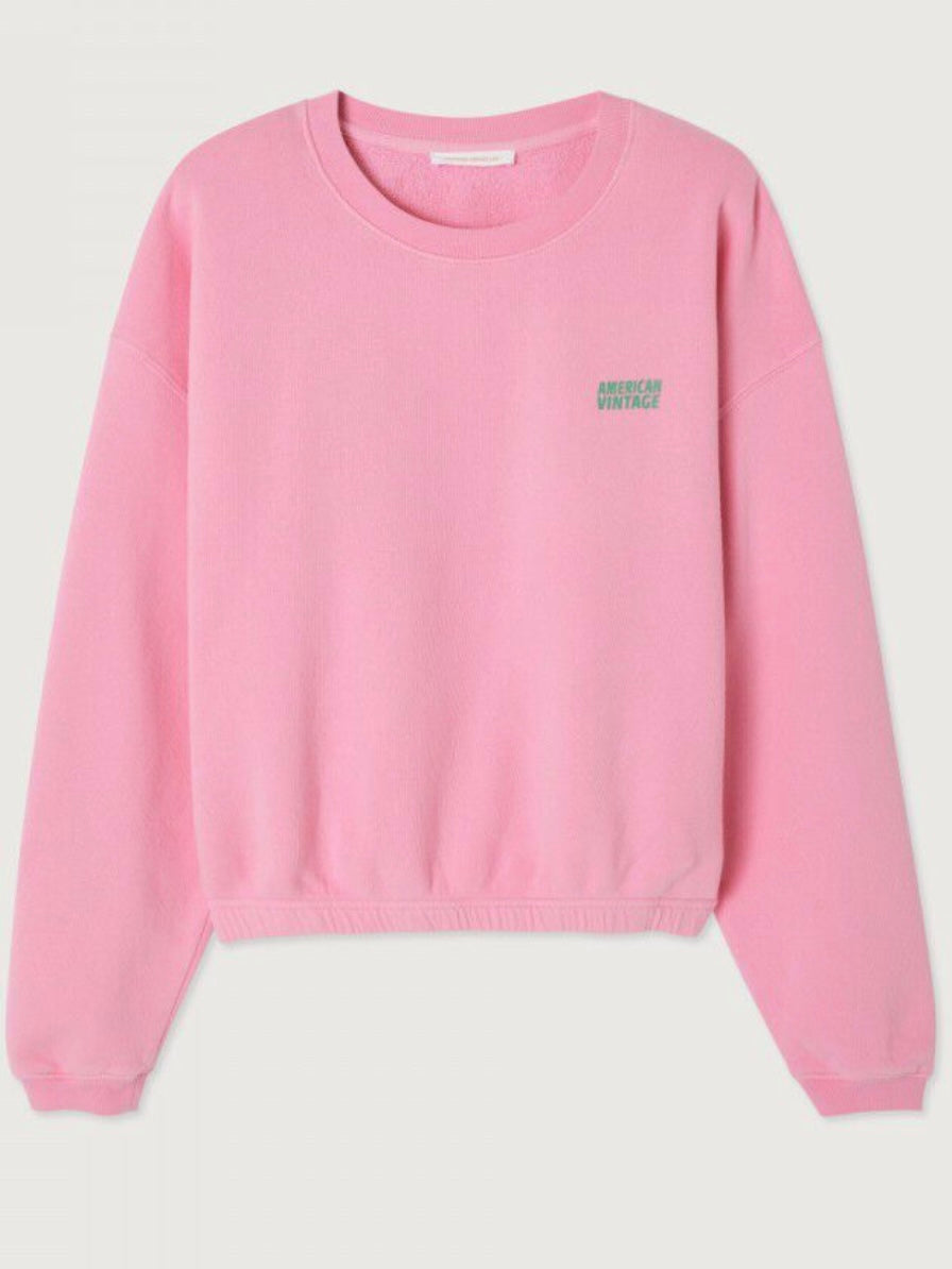 American Vintage Izubird Sweatshirt-Vintage Pink