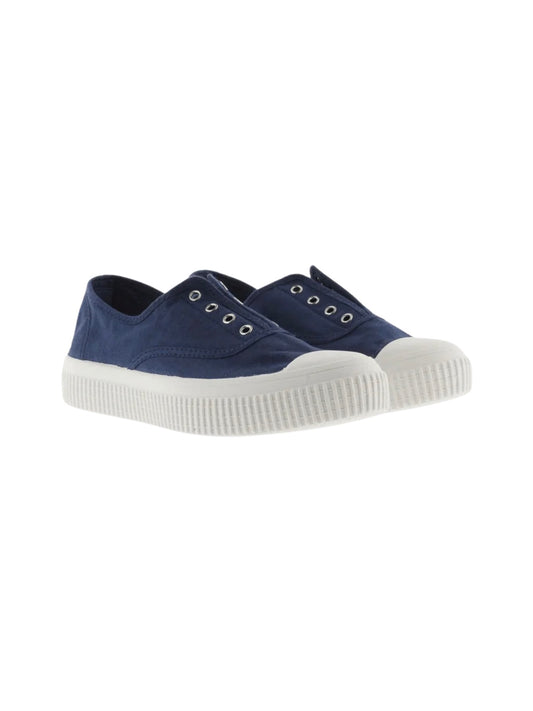 Victoria Lona Flatform Plimsolls Navy