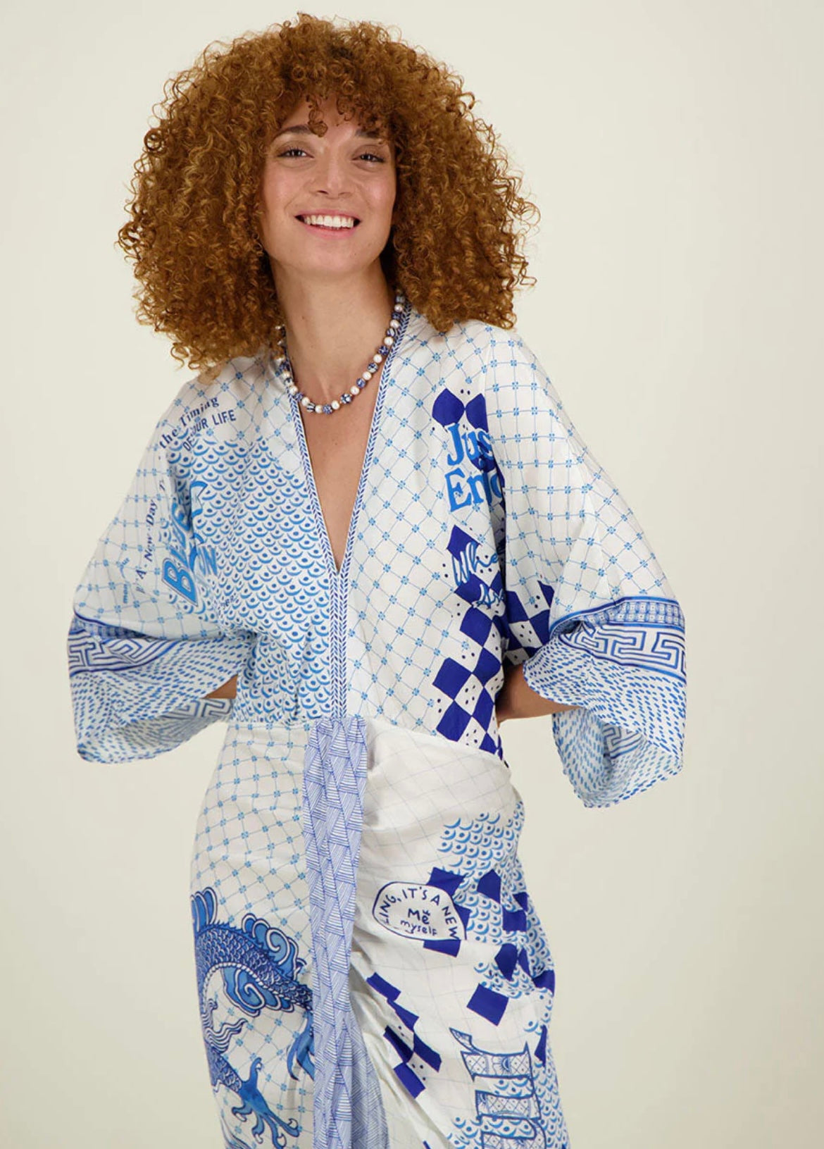 Me369 Sophia Kimono Dress Amalfi Coast