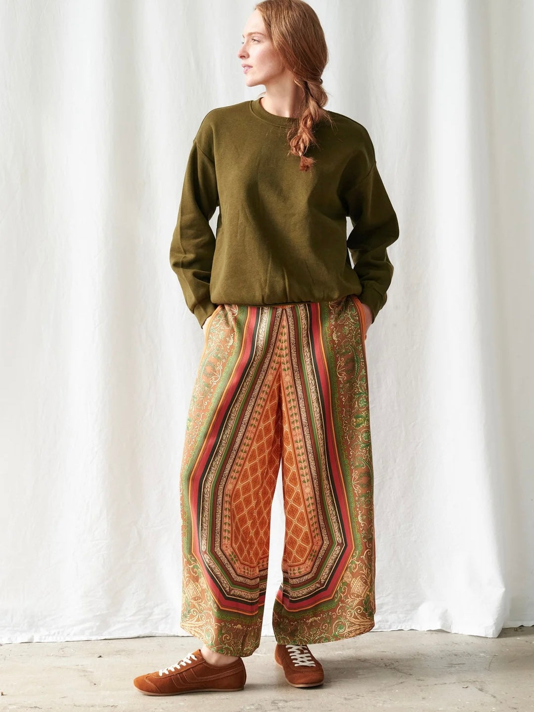 One Hundred Stars Amulet Hold Palazzo Pants