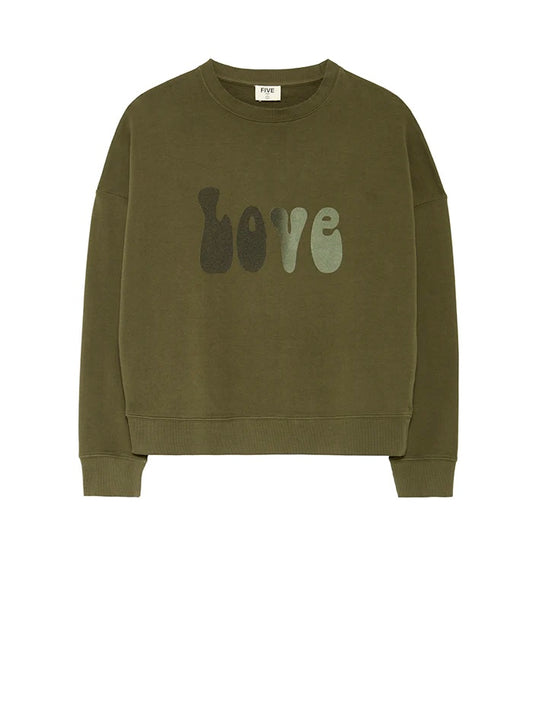 FIVE Love Sweatshirt Khaki