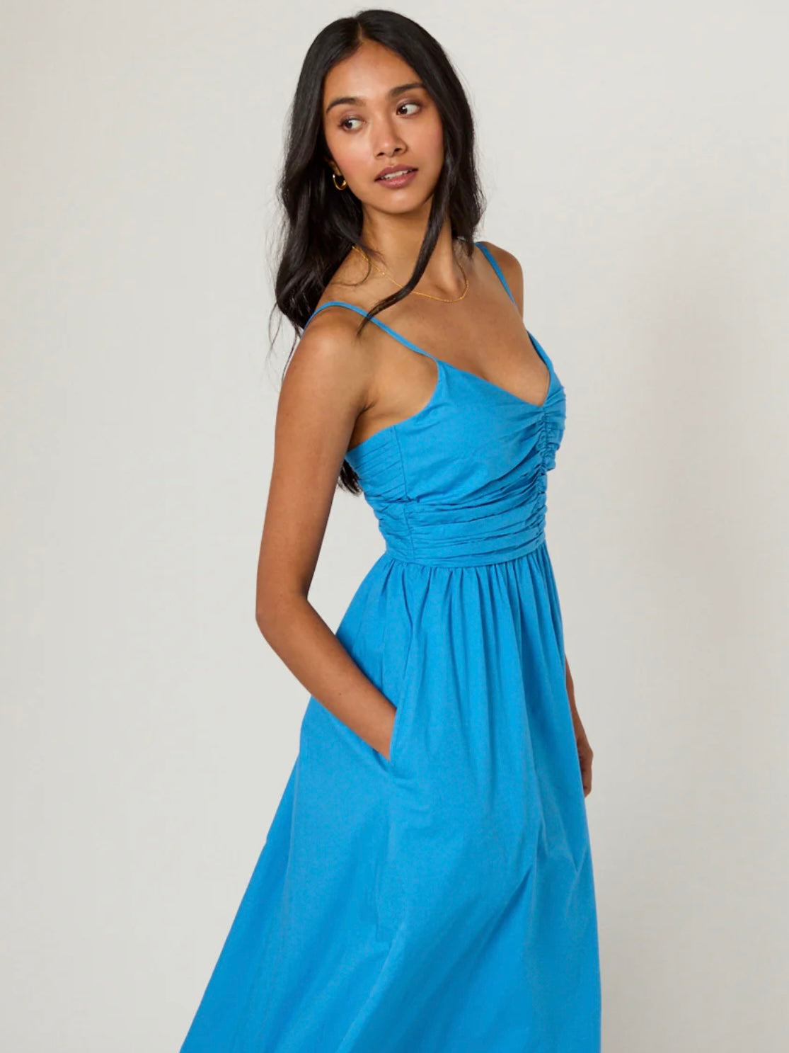 Nobody's Child Blue Paige Midi Dress
