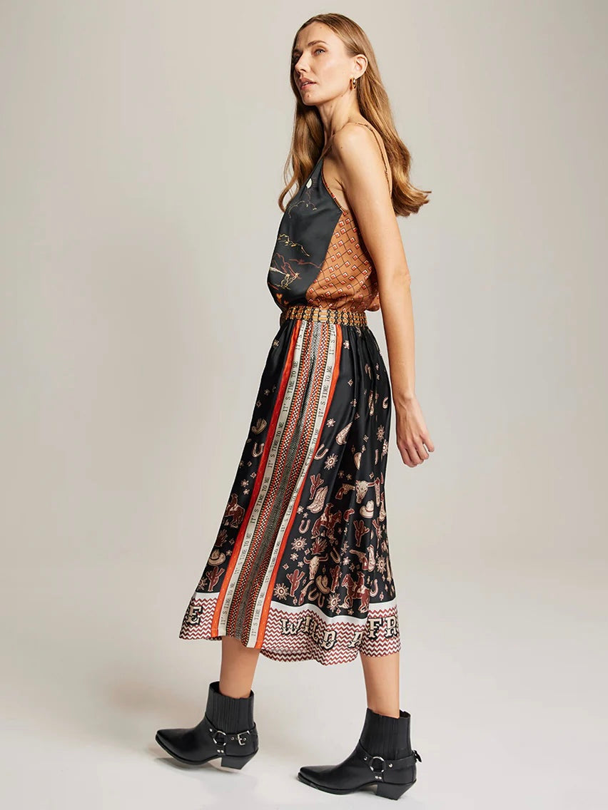 Me369 Vanessa Midi Skirt-Rodeo