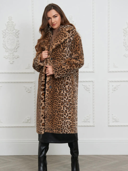 Issy London Loretta Longline Luxe Faux Fur Coat