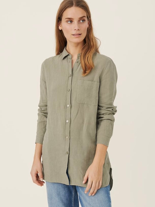 Part Two Kivas Linen Shirt Vetiver