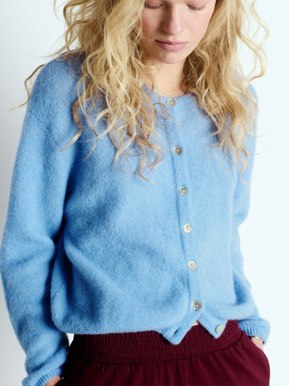 American Vintage Vitow Cardigan-Atmosphere Melange