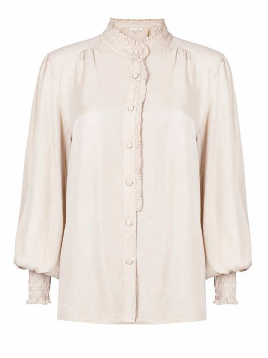 BRDR Dune Blouse-Dull Champagne