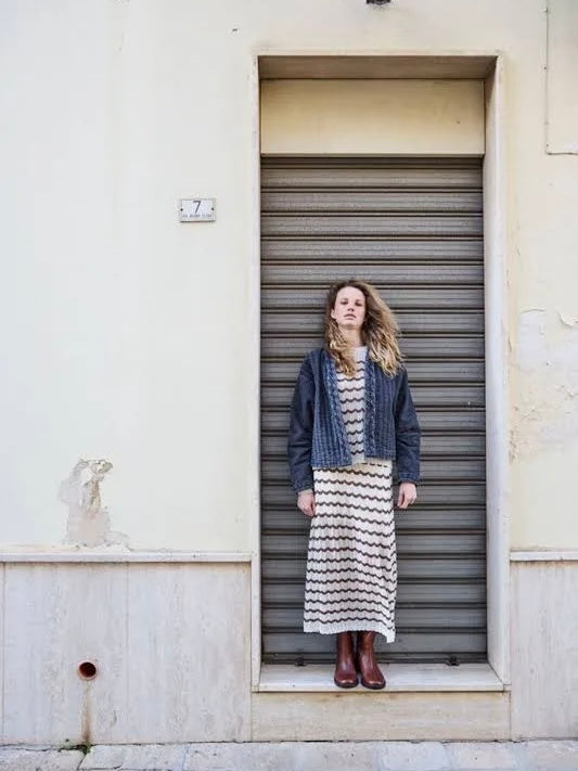 Atelier Rêve Irpoline Grey Washed Denim Jacket