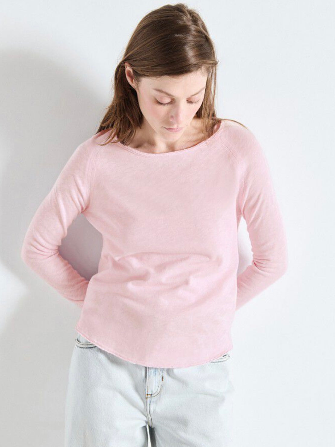 American Vintage Sonoma long sleeve top-Vintage Marshmallow