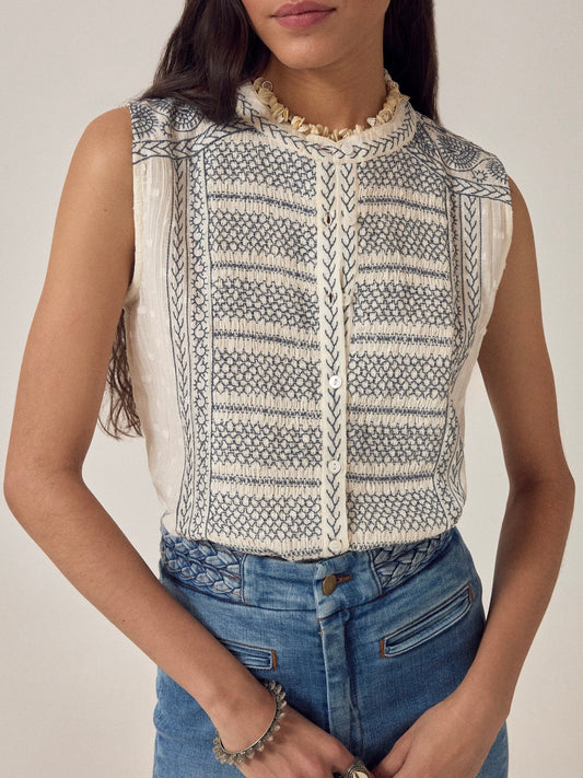 Maison Hotel Irina Sleeveless Blouse