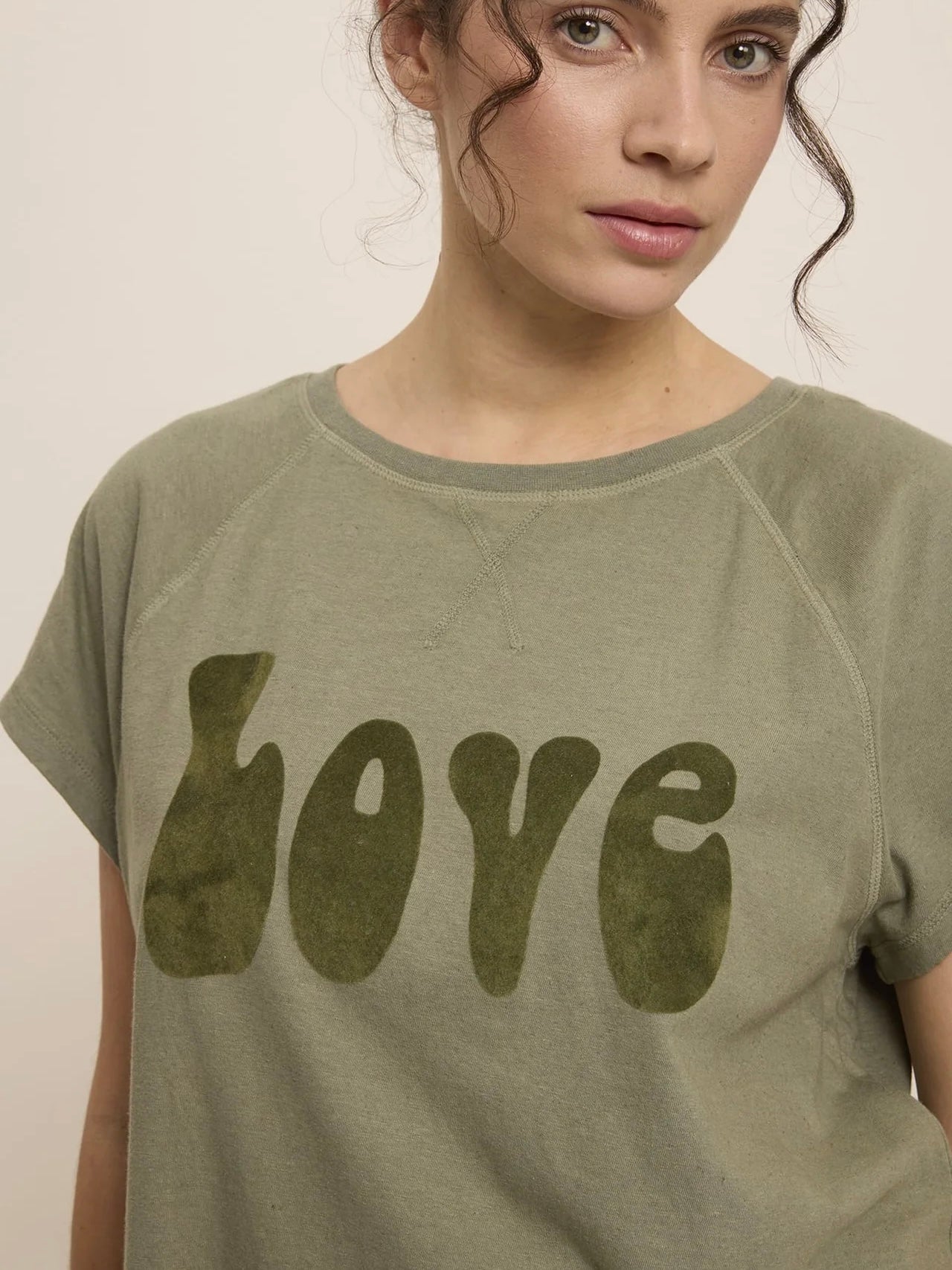 FIVE Love T Shirt -Khaki