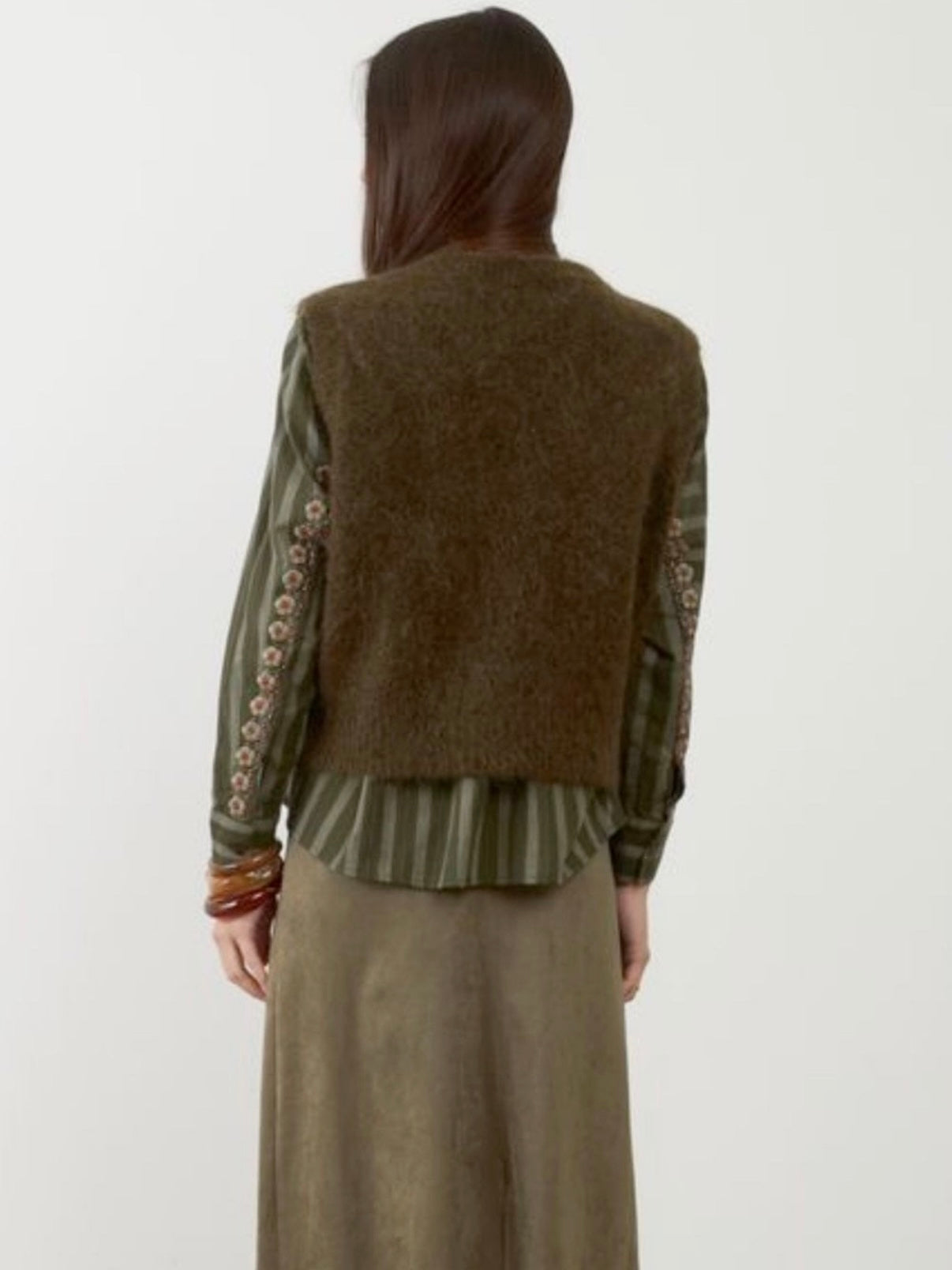 Orfeo Mirta Sleeveless Knit-Khaki