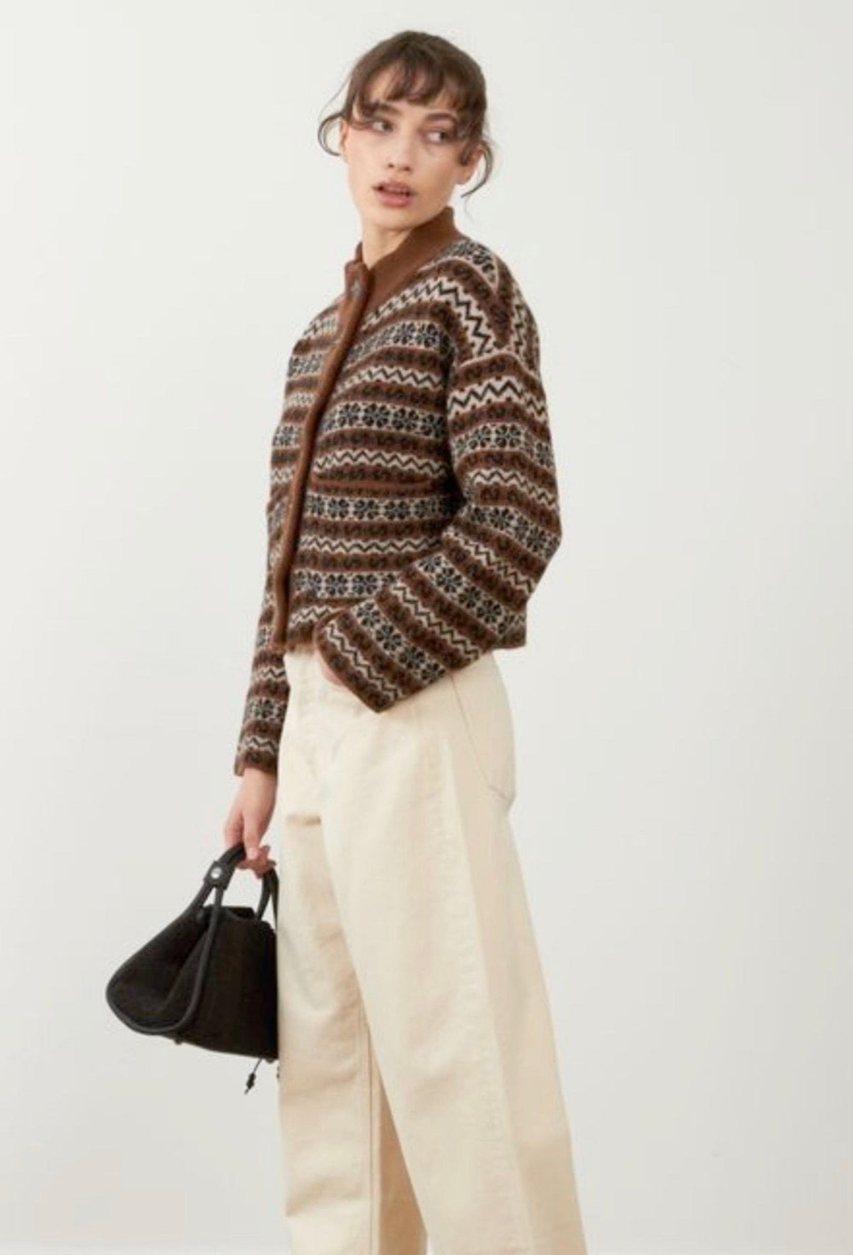 Orfeo Brigitta Cardigan-Chocolate