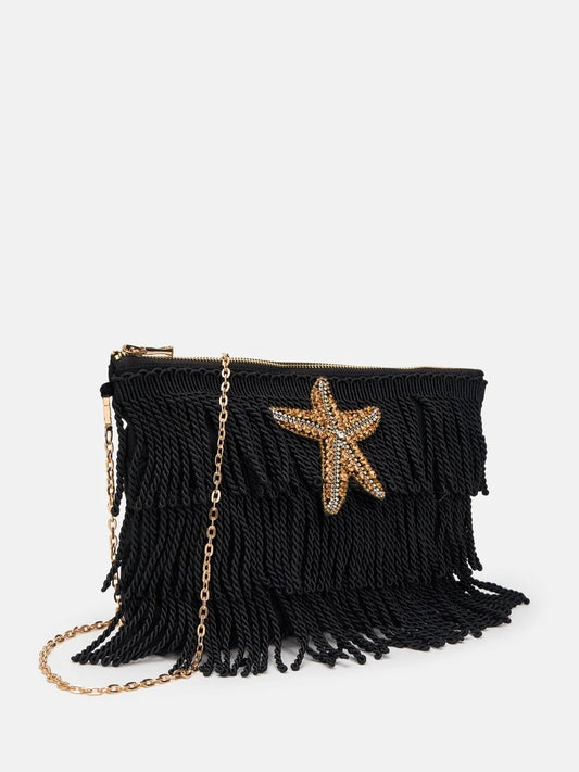 Sorena Asterias Clutch Bag Black