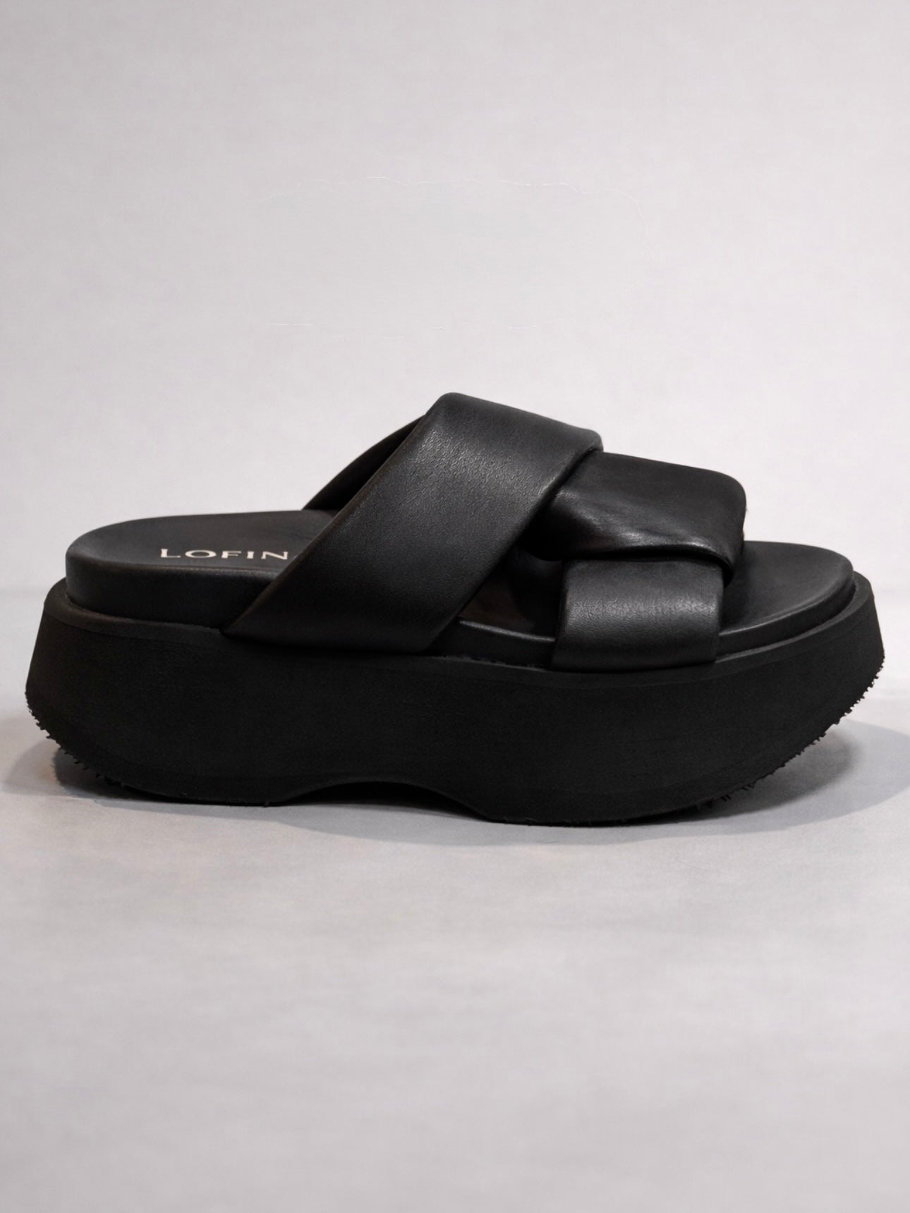 Lofina Black Platform Sandal