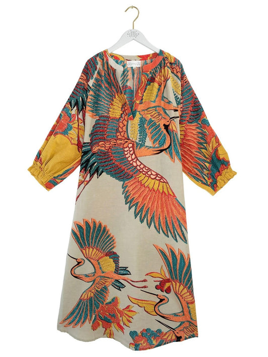 One Hundred Stars Crane Stone Raglan Dress