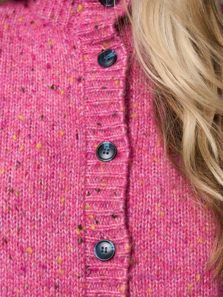 Pieszak Holly High Neck Knit- Berry Glow