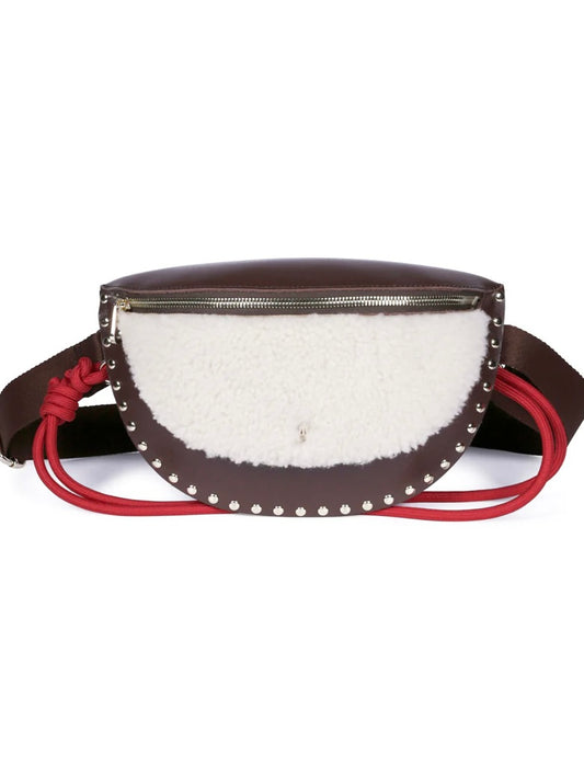 Craig Studio Smile Clou Calf Leather Bag- Laine Choco
