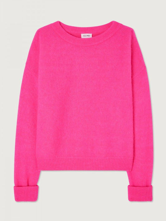 American Vintage Vitow Jumper Neon Pink