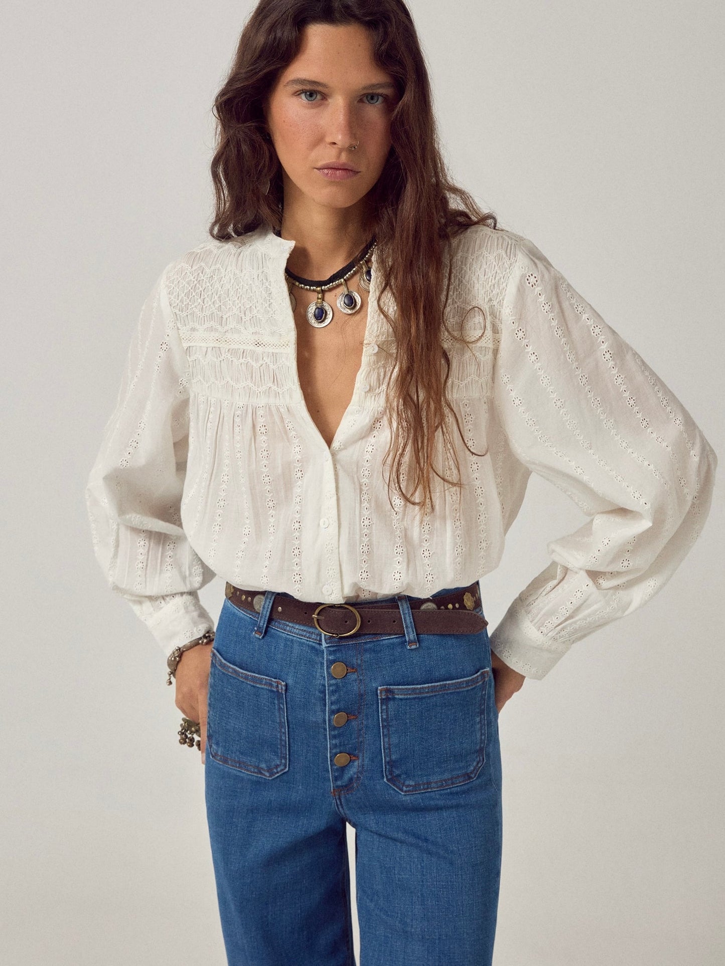Maison Hotel Paoli Blouse -Sapore Di Sale Bianco