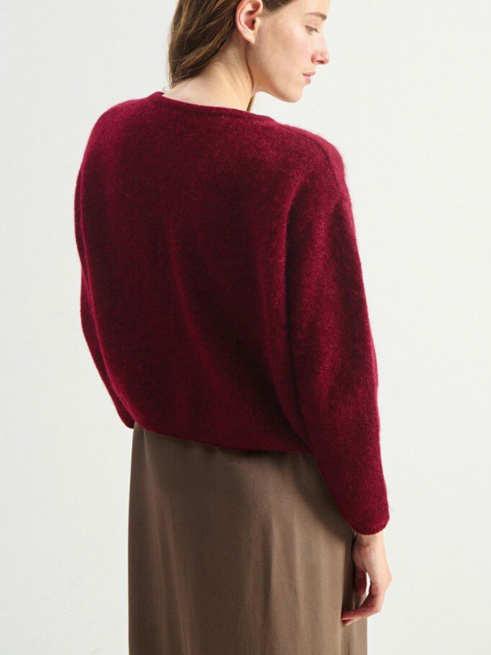 American Vintage Vitow Cardigan-Cherry Tree