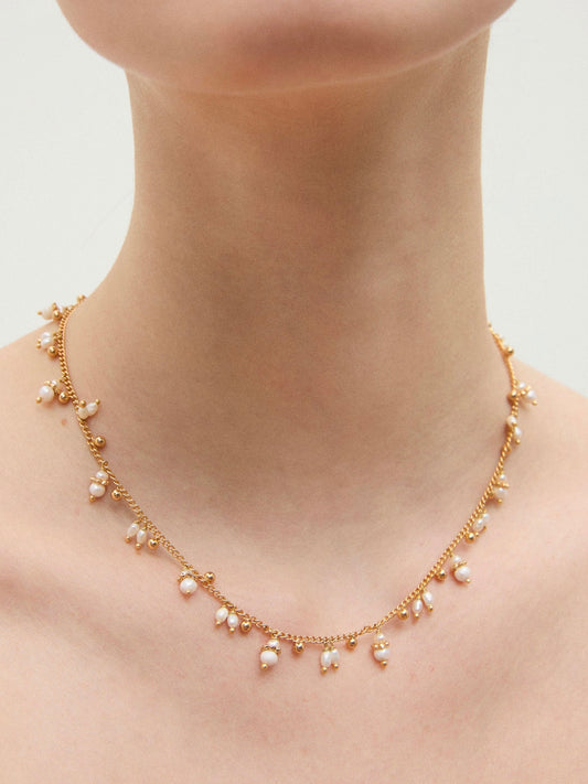 Gas Bijoux Tangerine Necklace-Mother of Pearl