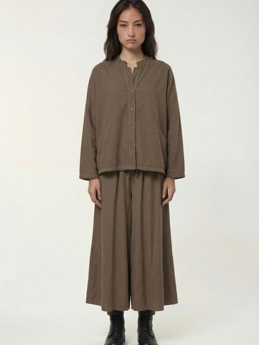 Humility Bristol Soft Cord Culottes-Army