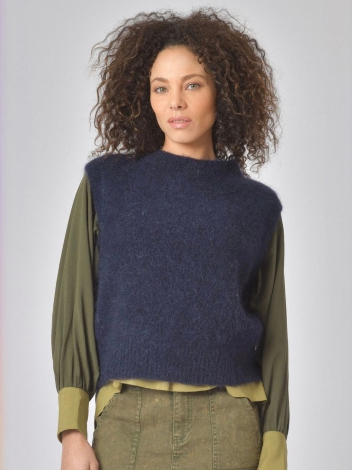 Orfeo Mirta Sleeveless Knit-Navy