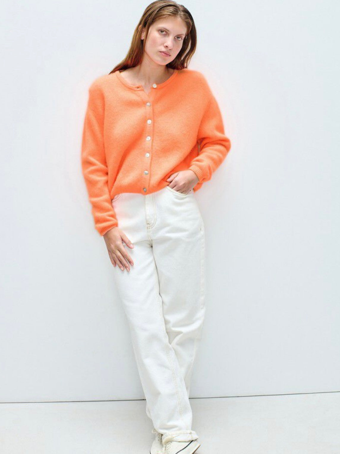 American Vintage Vitow Cardigan-Orangeade