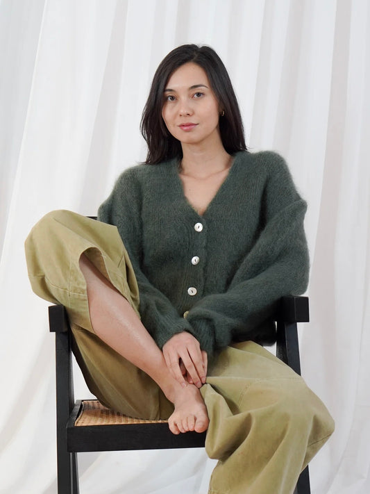 TWNS Cardigan-Military