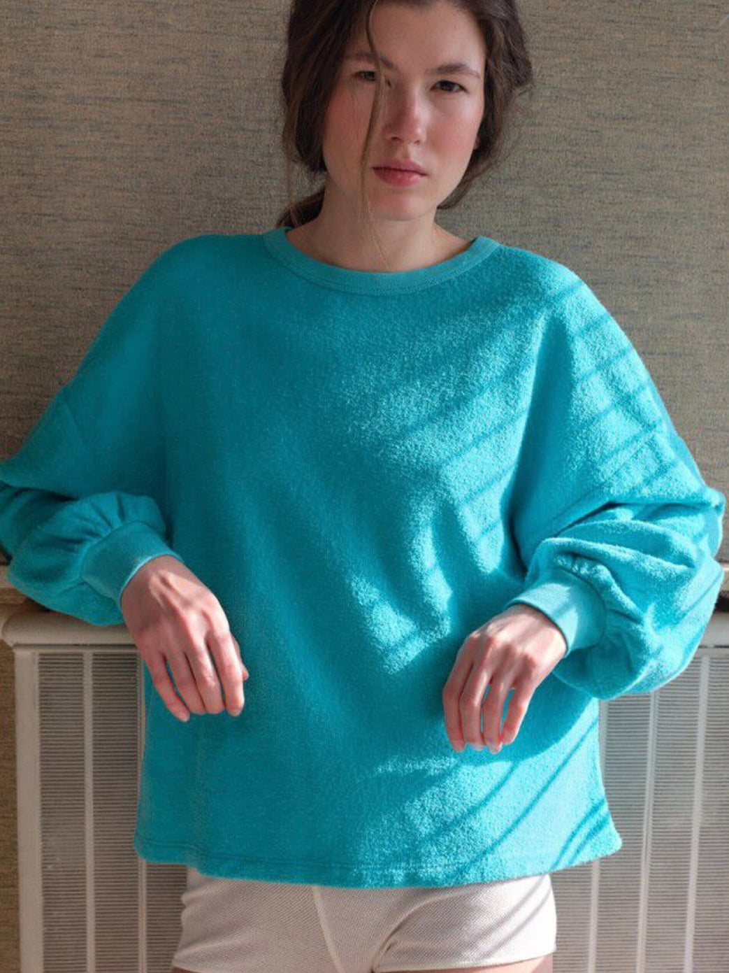American Vintage Bobypark Sweatshirt-Turquoise