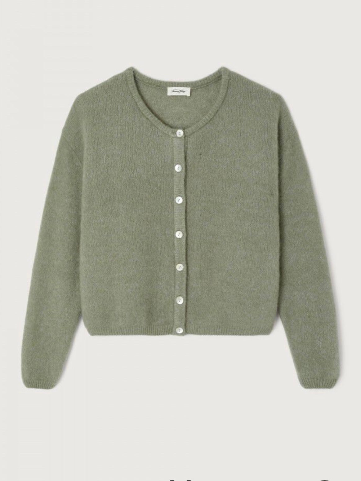American Vintage Vitow Cardigan- Khaki Melange