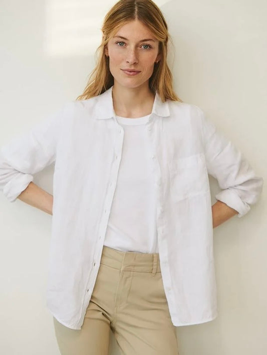 Part Two Kivas Linen Shirt White