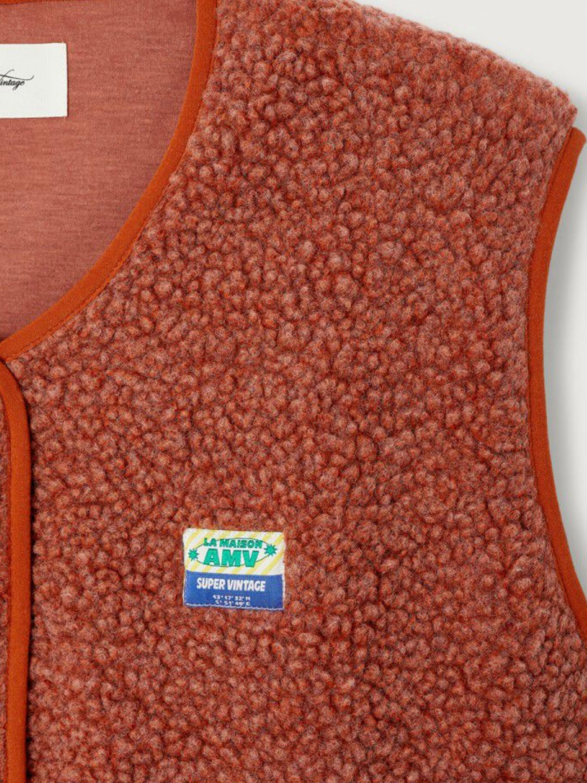American Vintage Hoktown Gilet-Terracotta