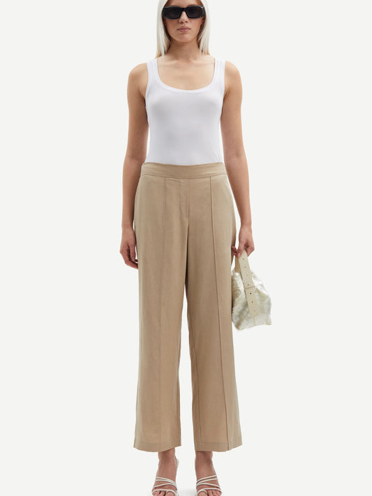 Samsoe Samsoe Sahani Trousers- Chinchilla