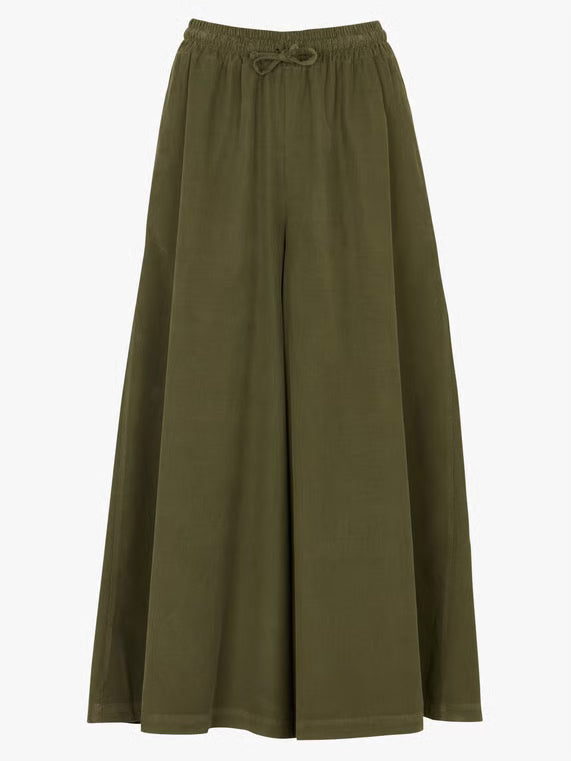Humility Bristol Soft Cord Culottes-Army