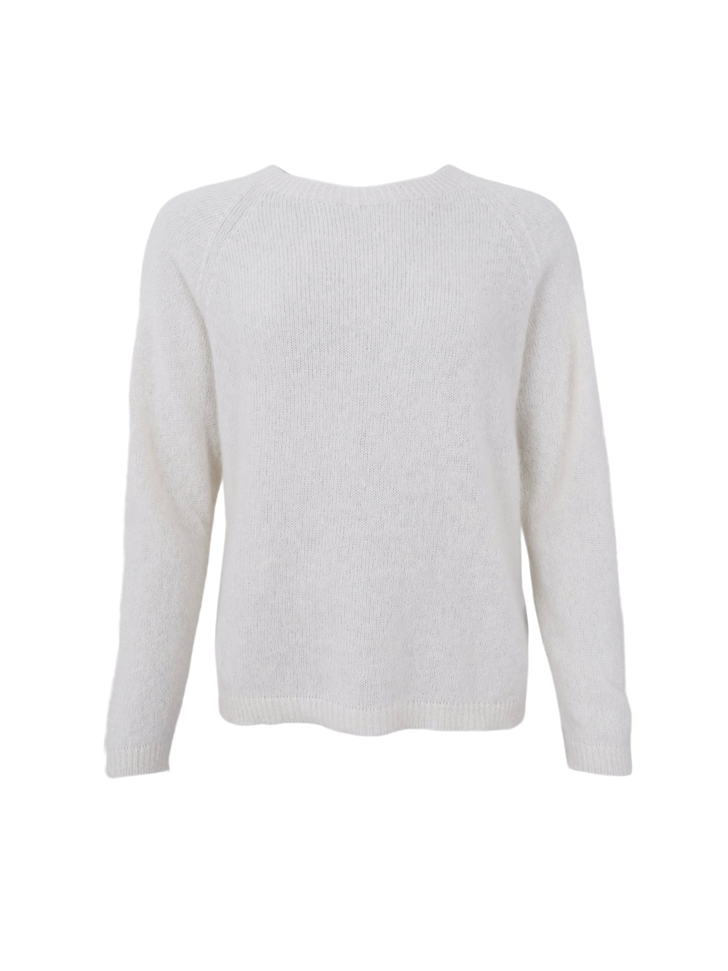 Black Colour Dell Knit Jumper-Off White