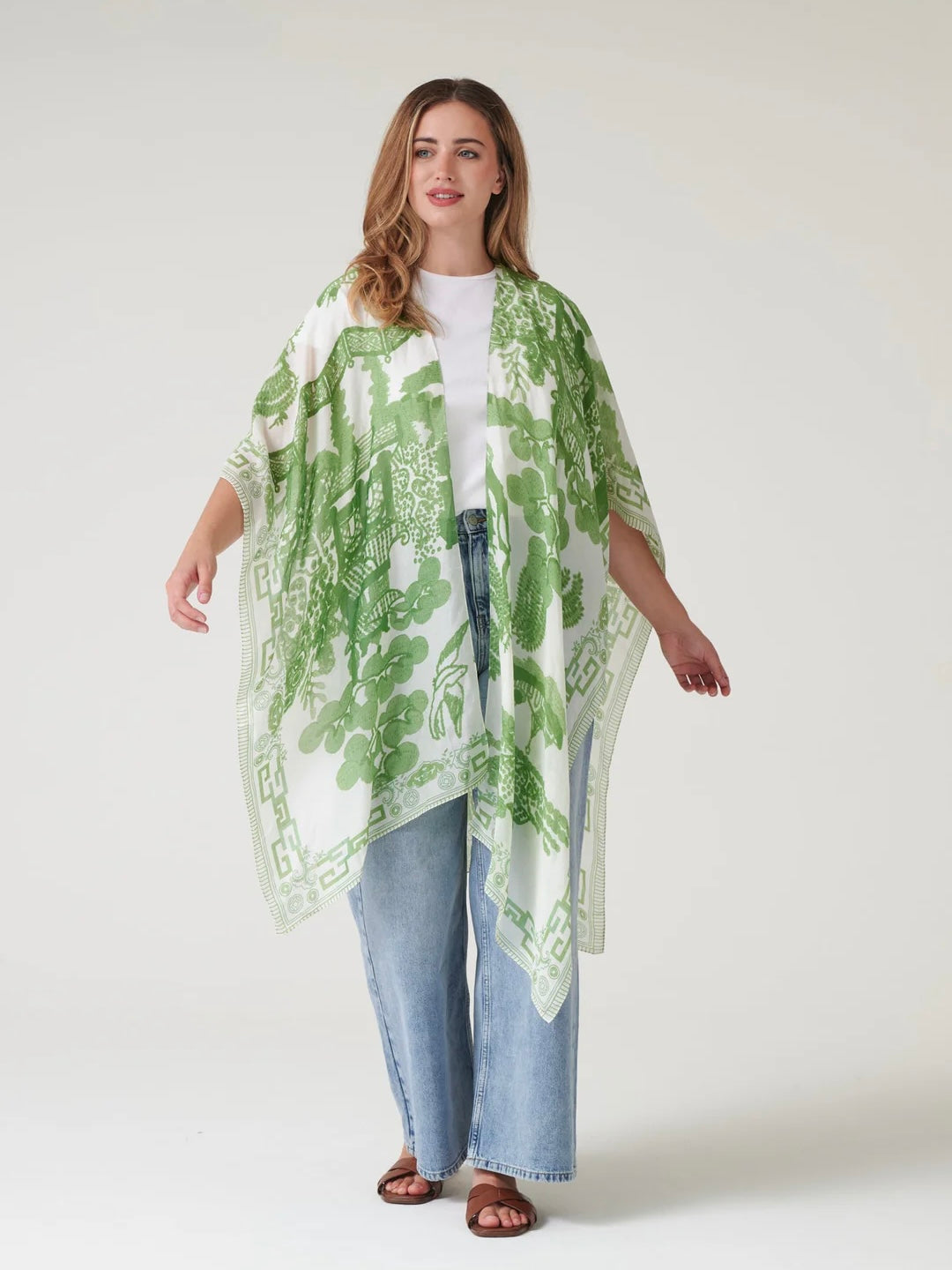 One Hundred Stars Giant Willow Green Throwover